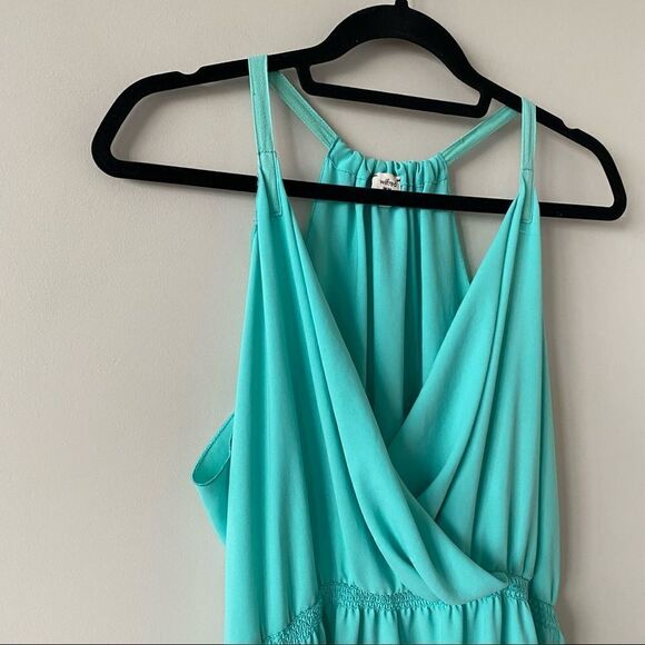 ARITIZA “Taleen” Teal/Turquoise Wrap Front Dress - Picture 5 of 13